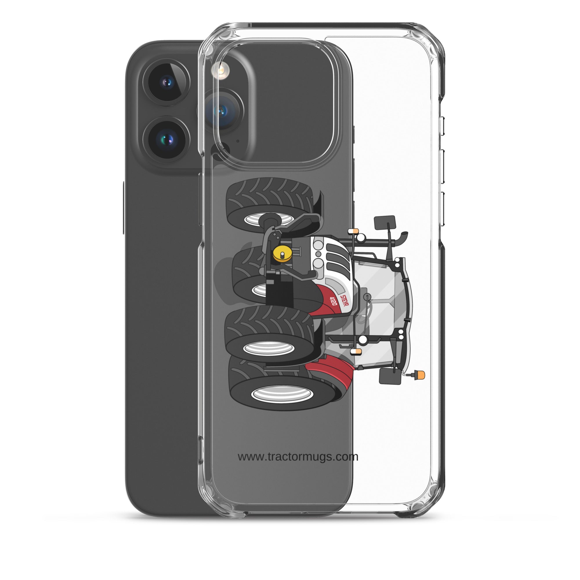 The Tractor Mugs Store Steyr 4120 Plus | Clear Case for iPhone® Quality Farmers Merch
