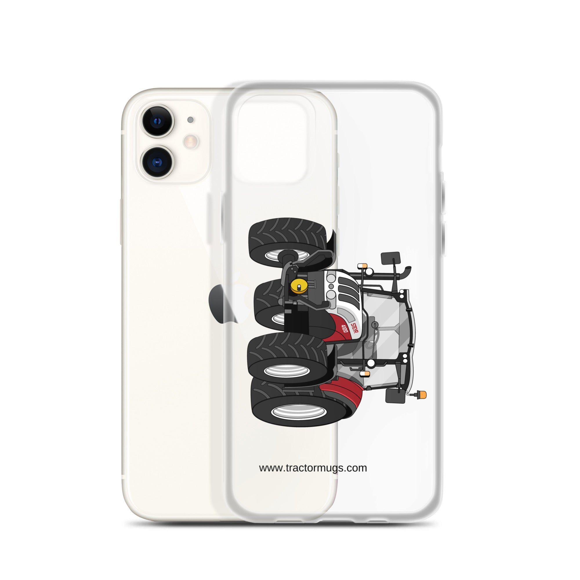 The Tractor Mugs Store Steyr 4120 Plus | Clear Case for iPhone® Quality Farmers Merch