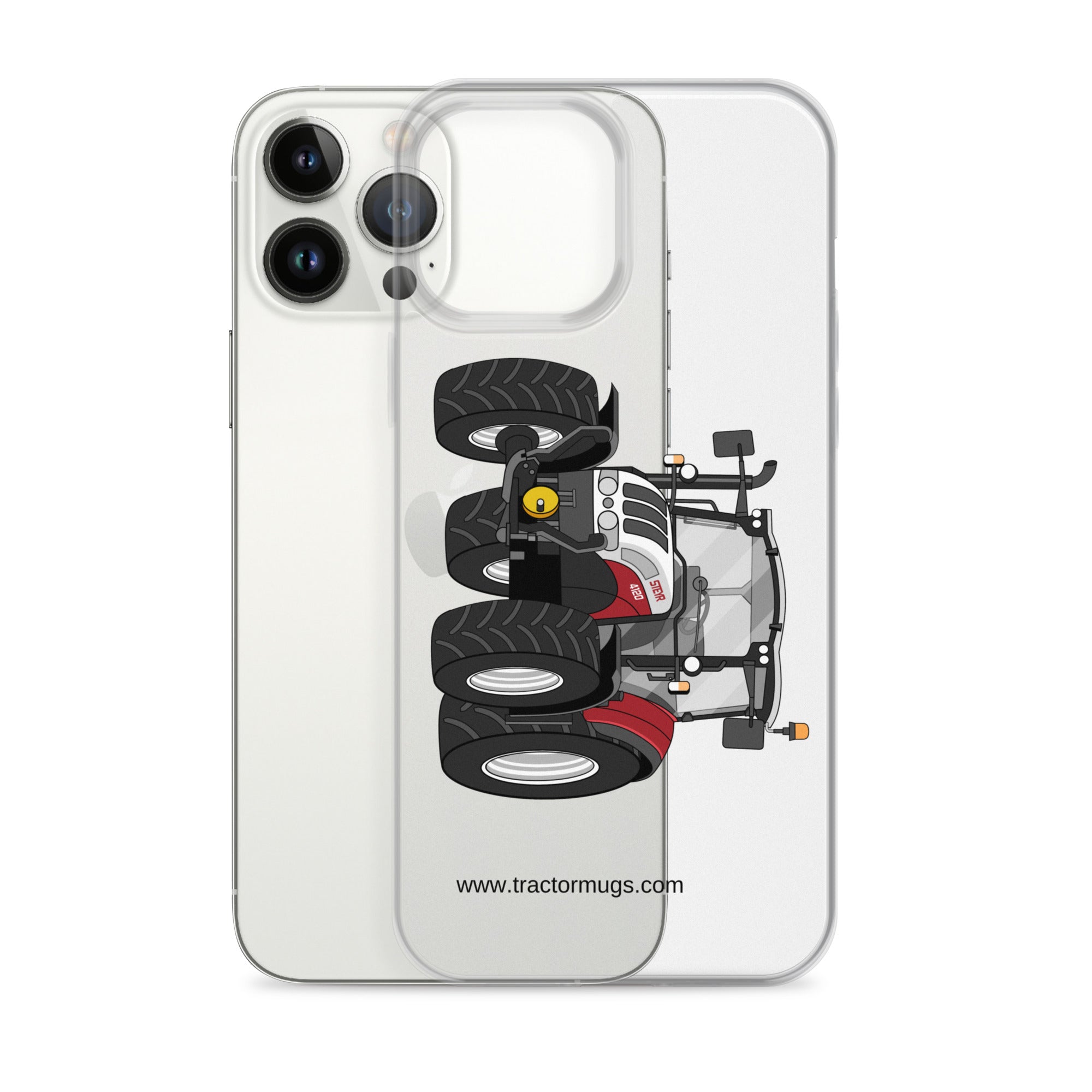 The Tractor Mugs Store Steyr 4120 Plus | Clear Case for iPhone® Quality Farmers Merch