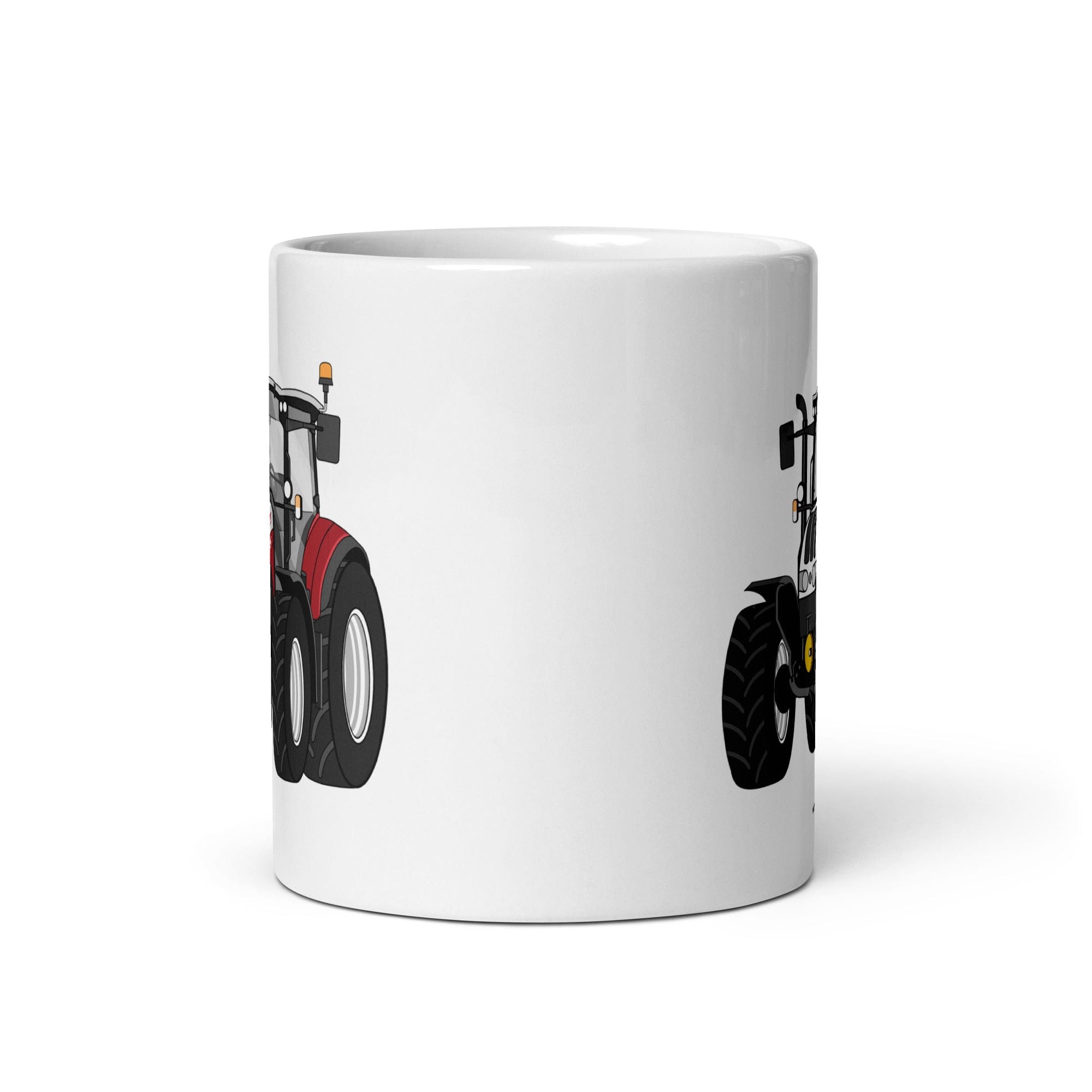 The Tractor Mugs Store Steyr 4120 Plus | White glossy mug Quality Farmers Merch