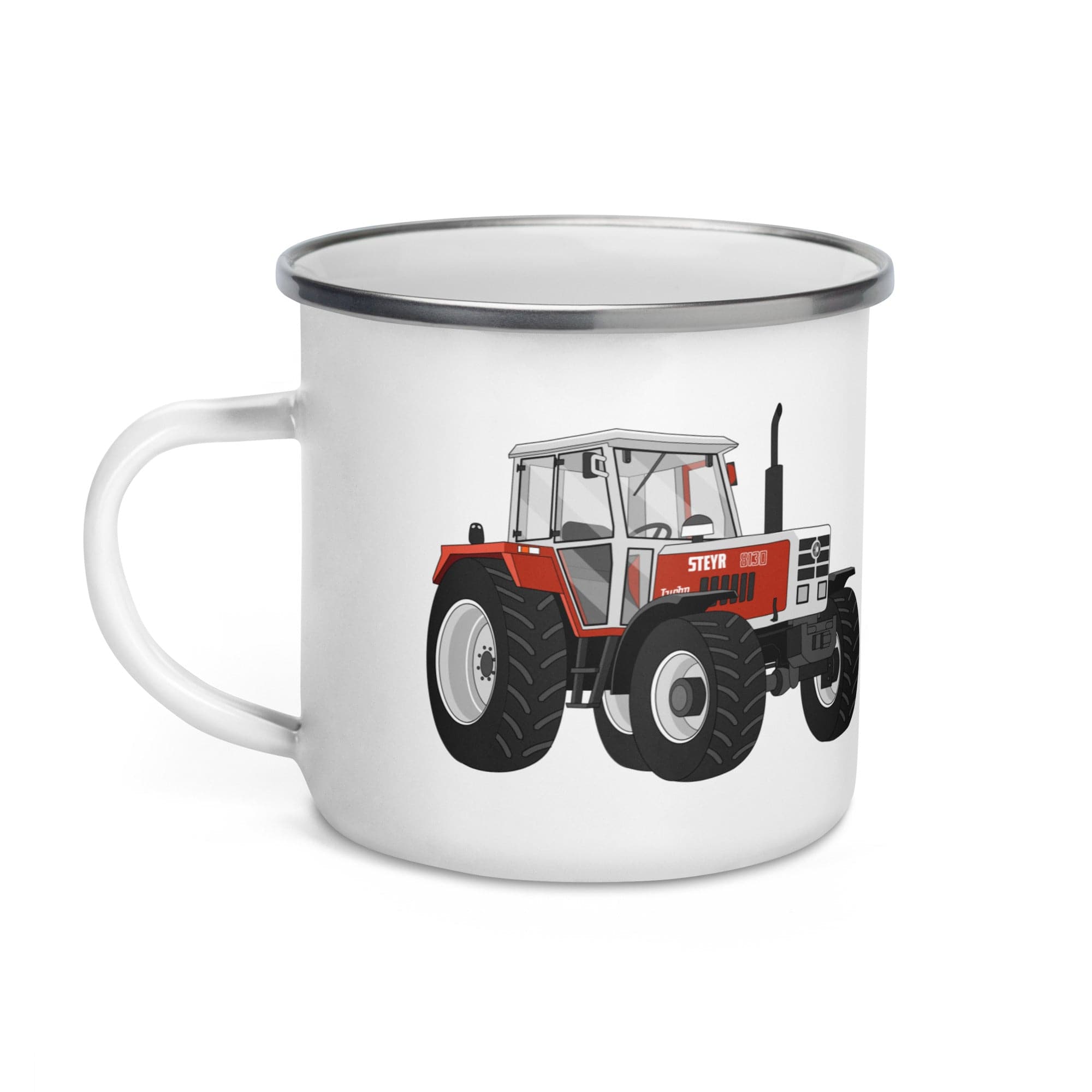 The Tractor Mugs Store Steyr 8130 | Enamel Mug Quality Farmers Merch