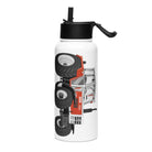 The Tractor Mugs Store Steyr 8130 | Stainless steel water bottle with a straw lid Quality Farmers Merch