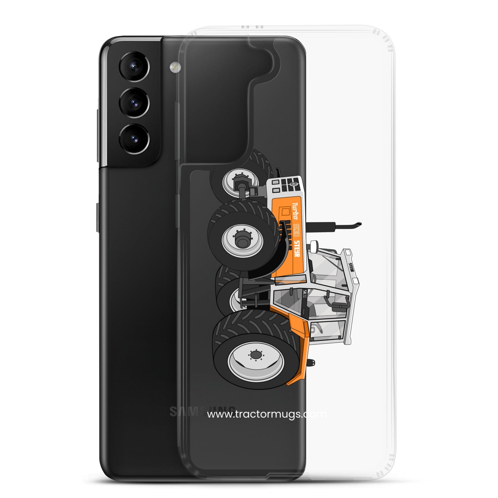 The Tractor Mugs Store Steyr SK 8130 Kommunal | Clear Case for Samsung® Quality Farmers Merch