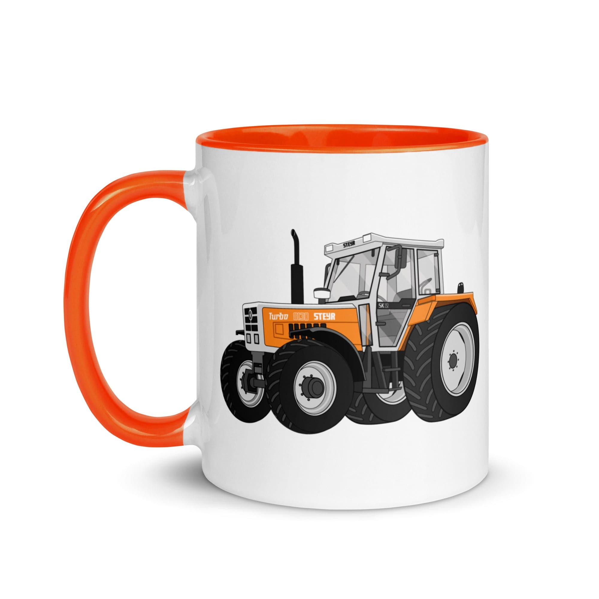 The Tractor Mugs Store Steyr SK 8130 Kommunal | Mug with Color Inside Quality Farmers Merch