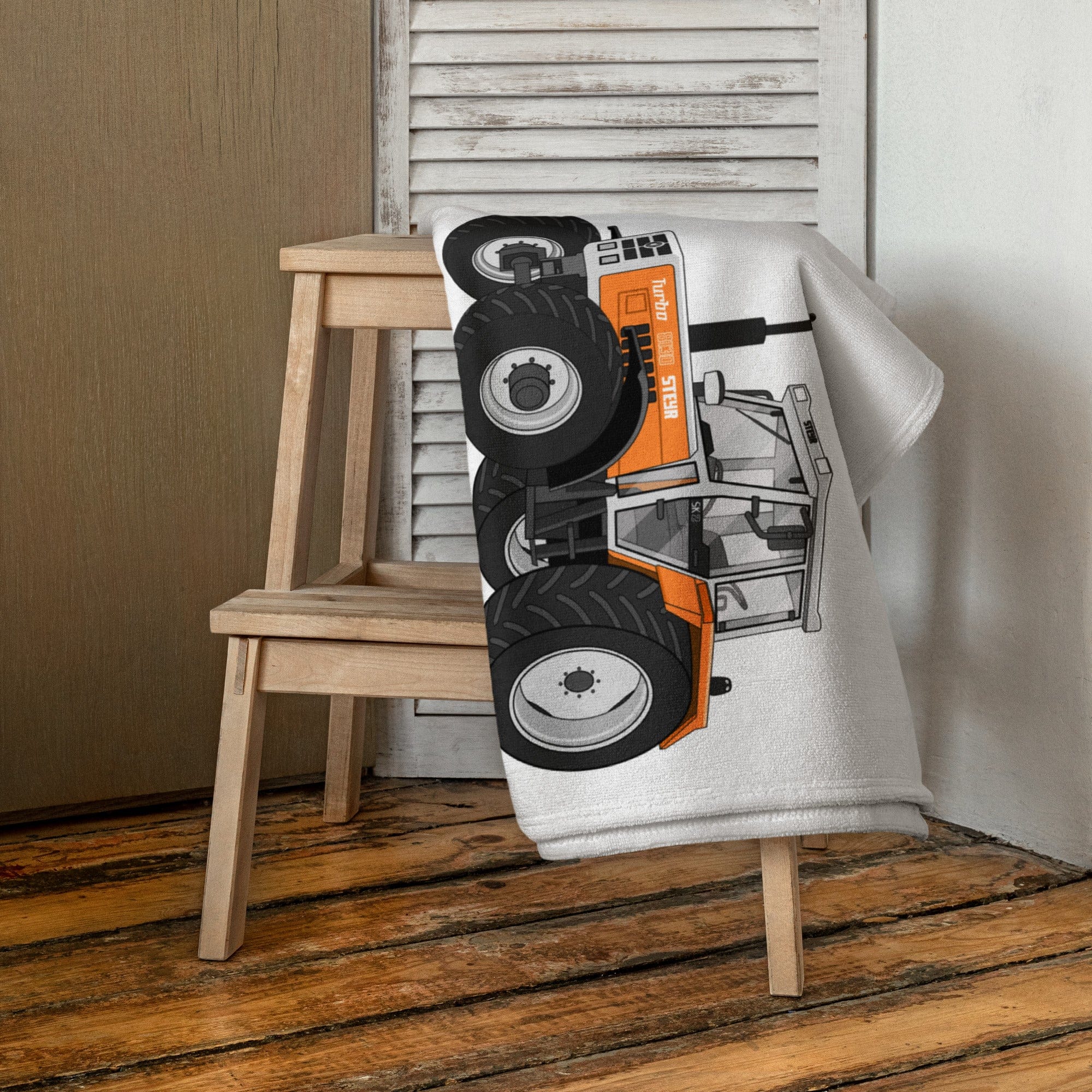 The Tractor Mugs Store Steyr SK 8130 Kommunal | Towel Quality Farmers Merch