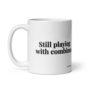 The Tractor Mugs Store Still Playing With Combines | White Glossy Mug Quality Farmers Merch