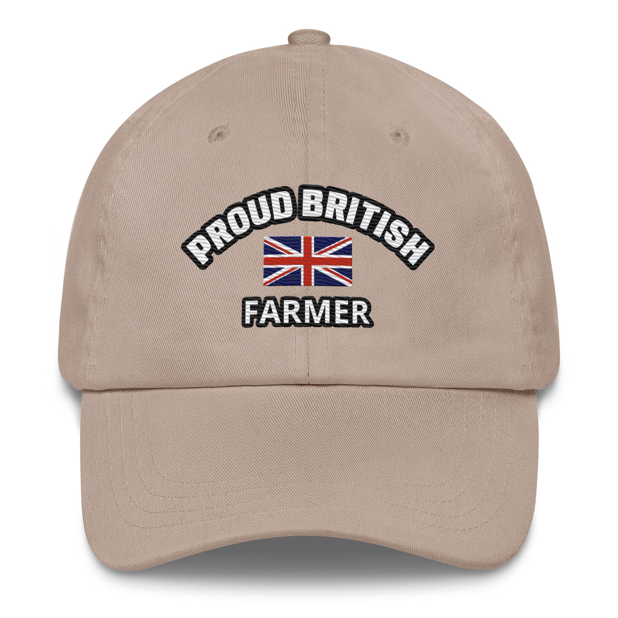 The Tractor Mugs Store Stone Proud British Farmer | Dad Hat Quality Farmers Merch