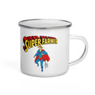 The Tractor Mugs Store SUPER FARMER | Enamel Mug Quality Farmers Merch