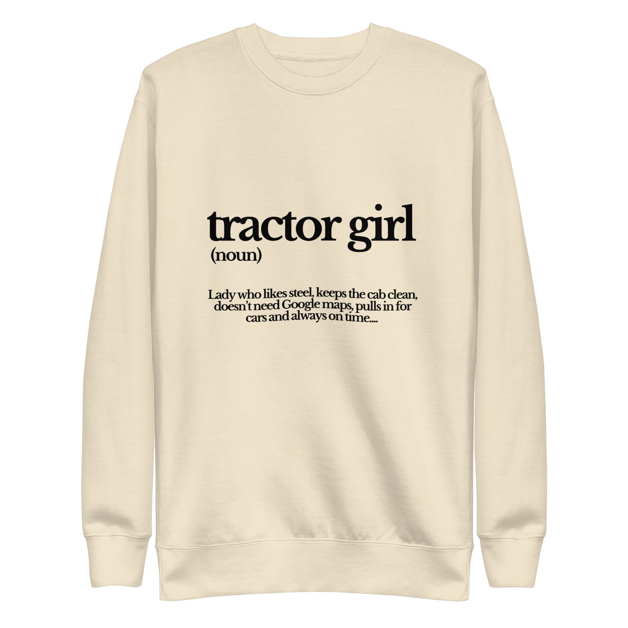 The Tractor Mugs Store Sweatshirt Bone / S TRACTOR GIRL | Unisex Premium Sweatshirt Quality Farmers Merch