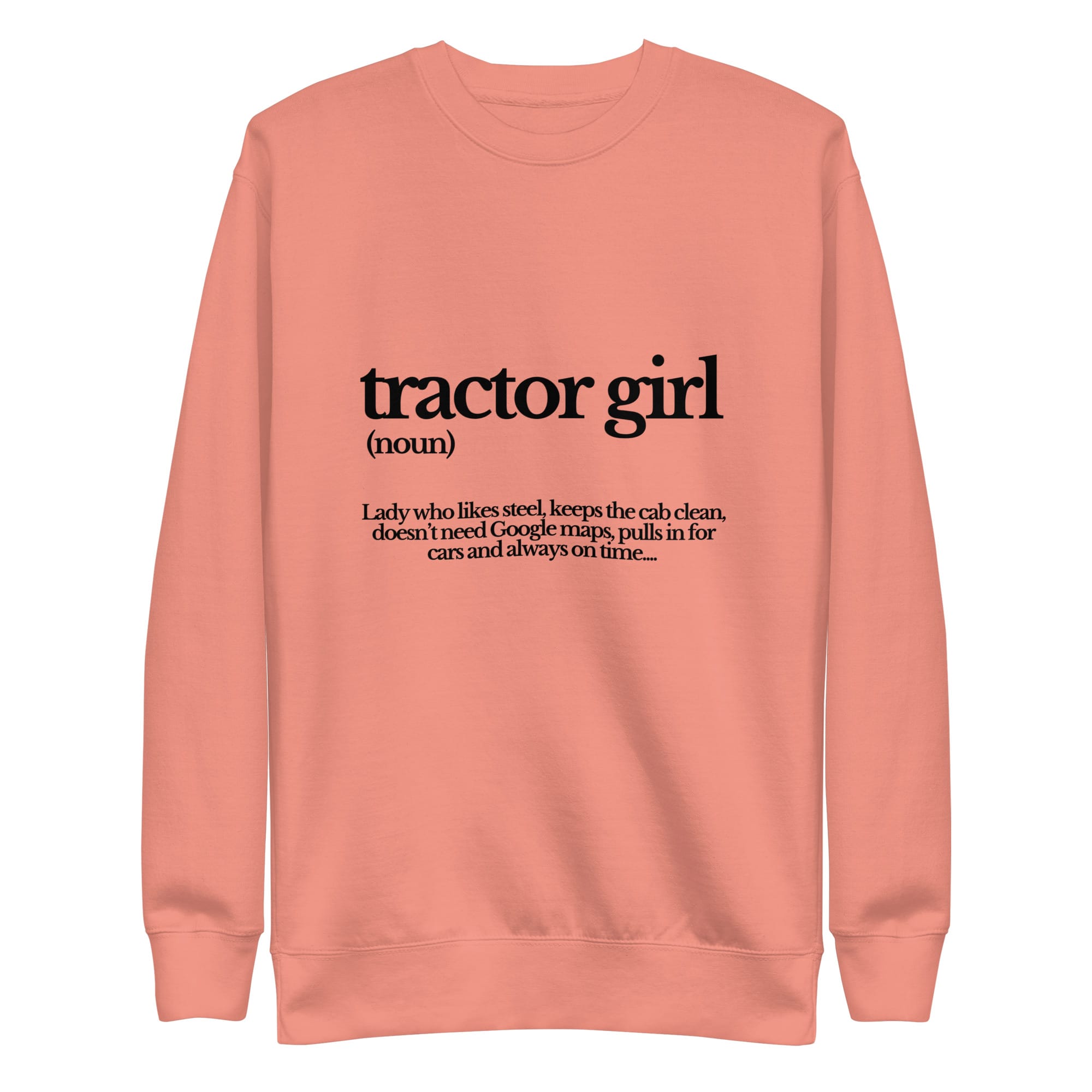 The Tractor Mugs Store Sweatshirt Dusty Rose / S TRACTOR GIRL | Unisex Premium Sweatshirt Quality Farmers Merch