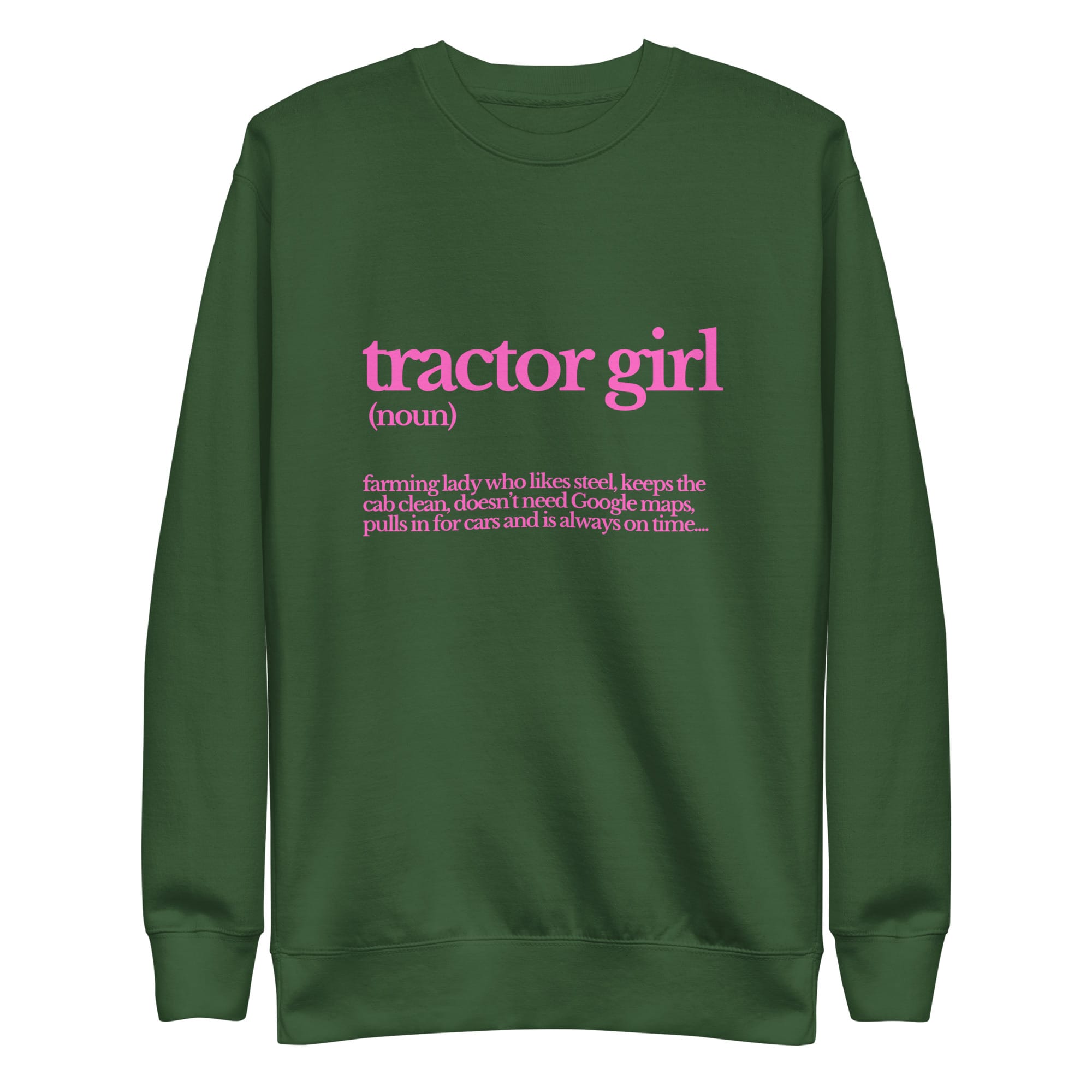 The Tractor Mugs Store Sweatshirt Forest Green / S TRACTOR GIRL | Unisex Premium Sweatshirt Quality Farmers Merch