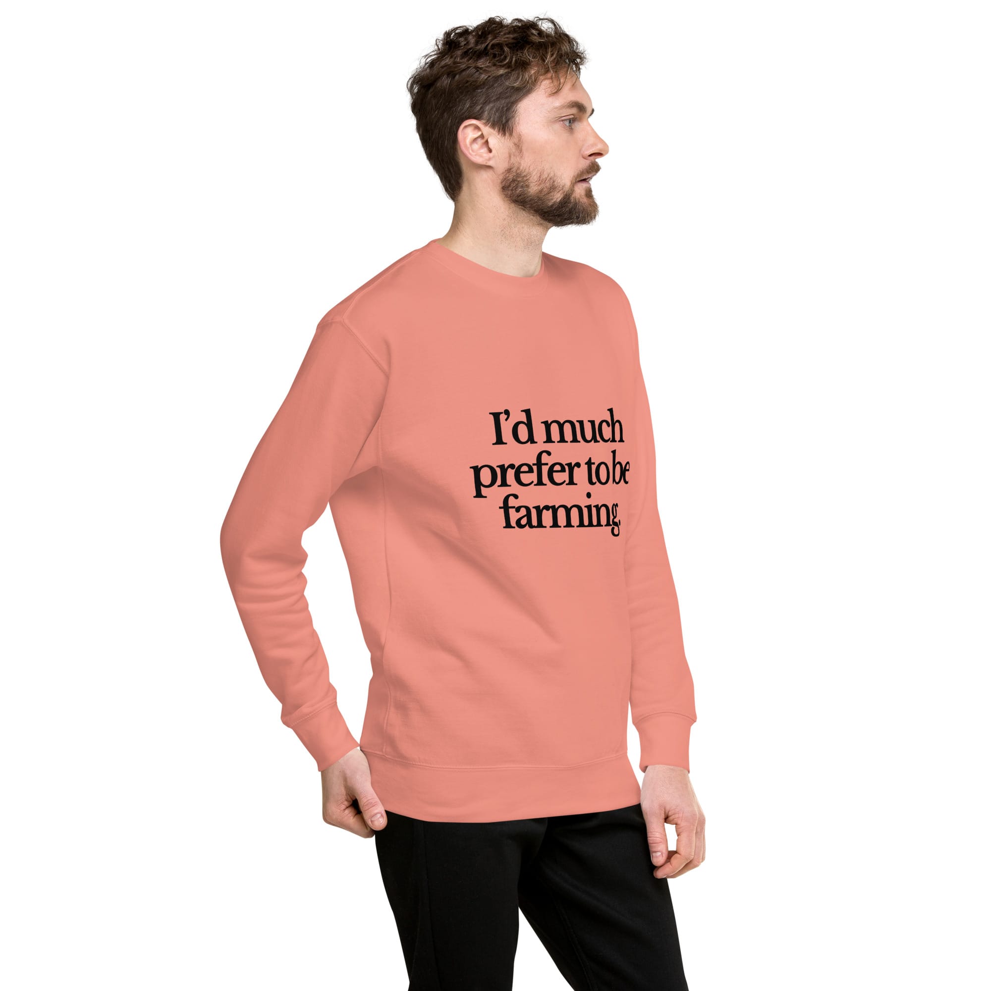 The Tractor Mugs Store Sweatshirt I'D MUCH PREFER TO BE FARMING | Unisex Premium Sweatshirt Quality Farmers Merch