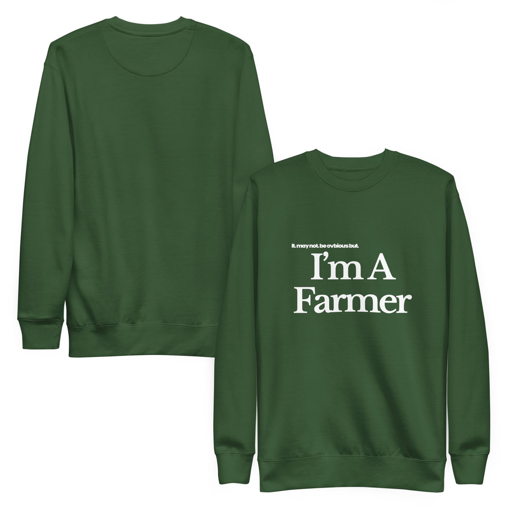 The Tractor Mugs Store Sweatshirt I'M A FARMER | Unisex Premium Sweatshirt Quality Farmers Merch