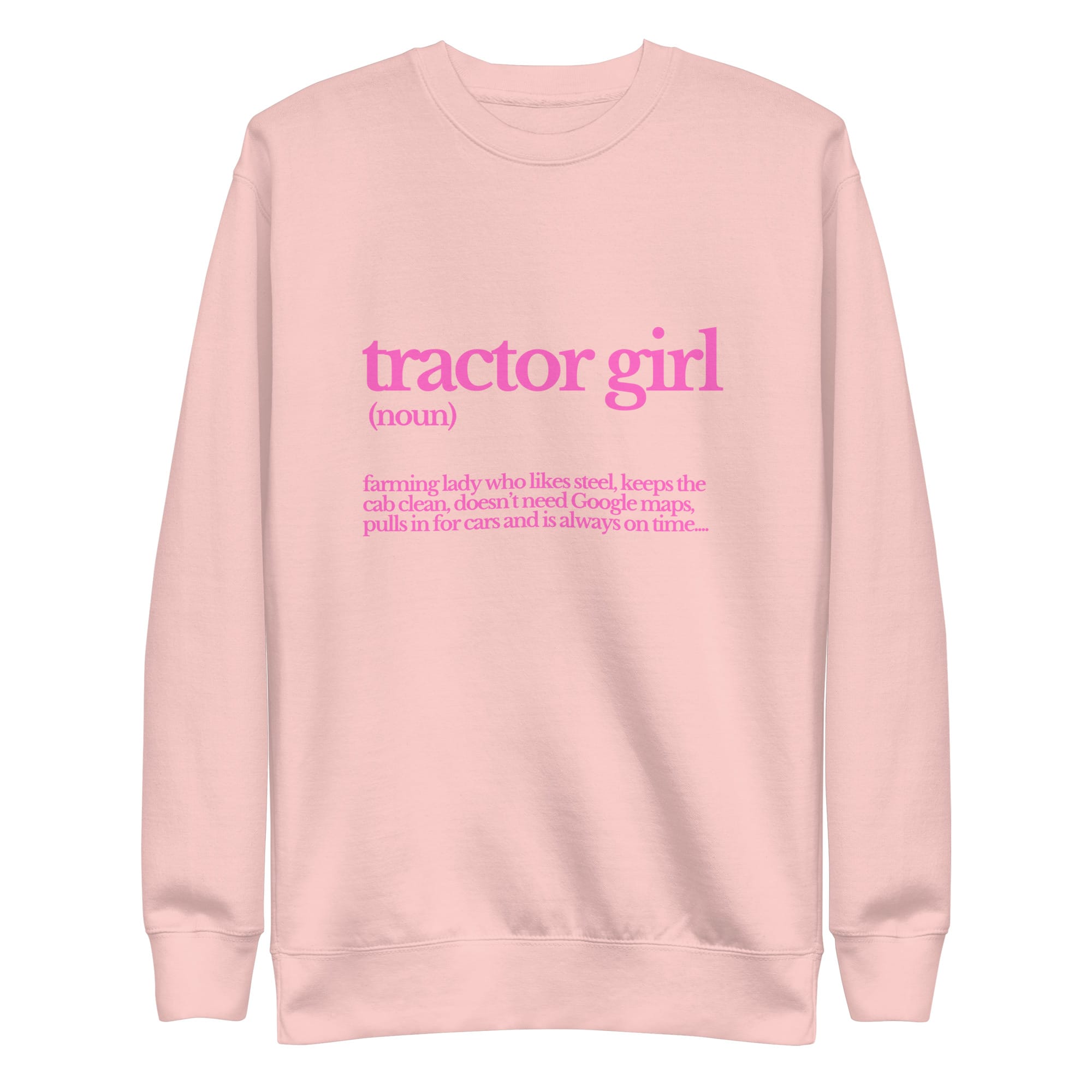The Tractor Mugs Store Sweatshirt Light Pink / S TRACTOR GIRL | Unisex Premium Sweatshirt Quality Farmers Merch