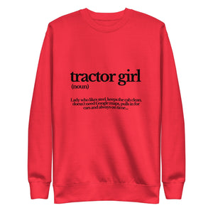 The Tractor Mugs Store Sweatshirt Team Red / S TRACTOR GIRL | Unisex Premium Sweatshirt Quality Farmers Merch