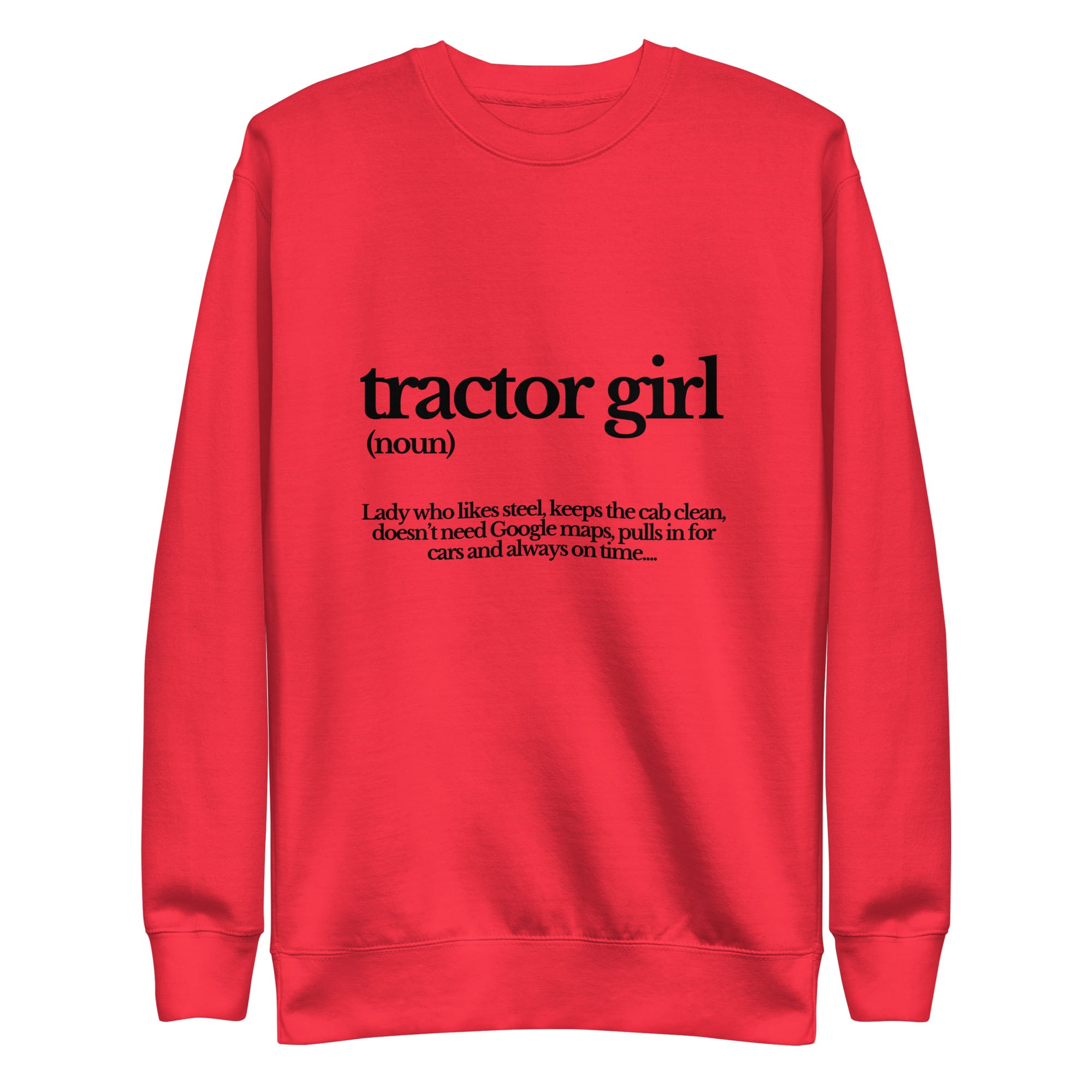 The Tractor Mugs Store Sweatshirt Team Red / S TRACTOR GIRL | Unisex Premium Sweatshirt Quality Farmers Merch