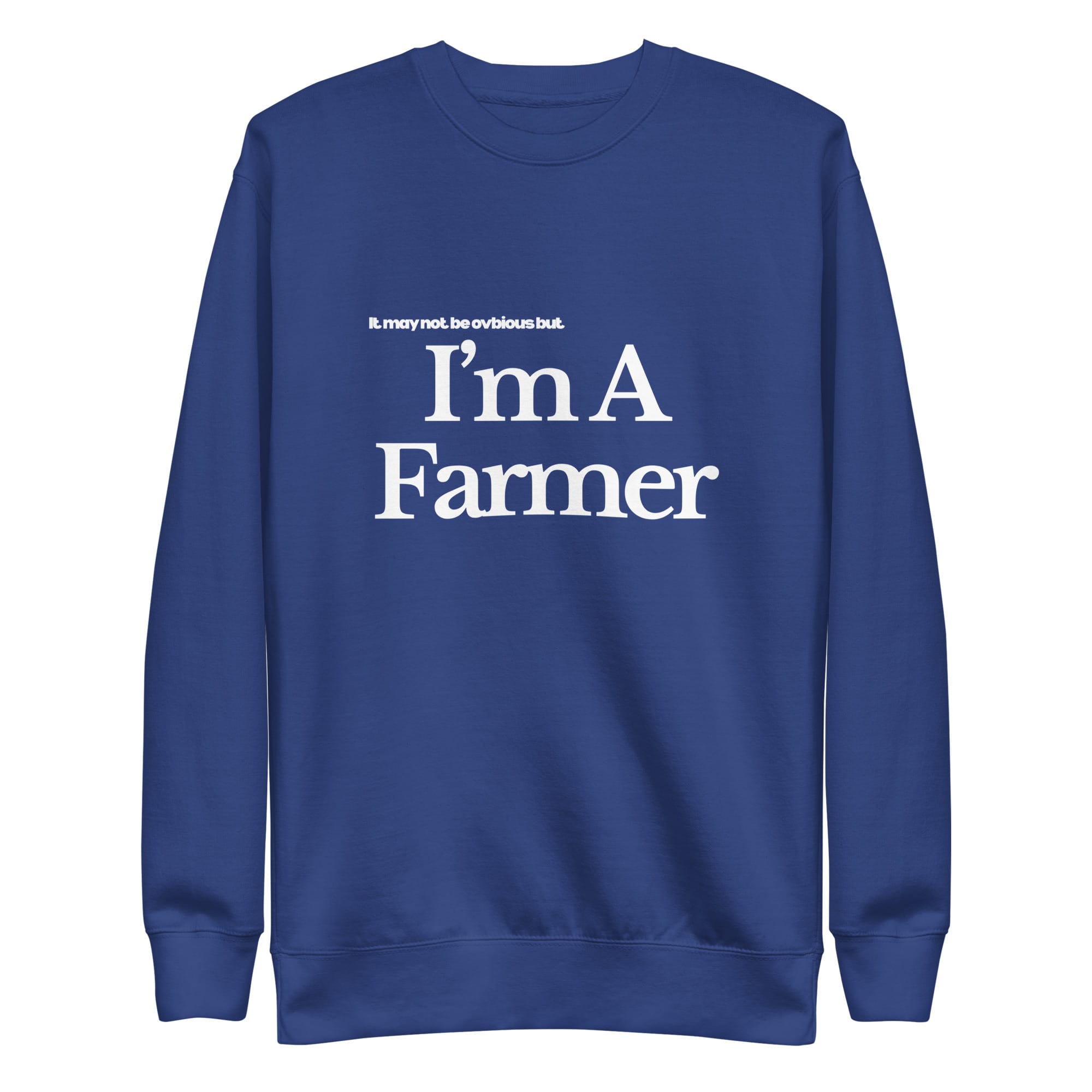 The Tractor Mugs Store Sweatshirt Team Royal / S I'M A FARMER | Unisex Premium Sweatshirt Quality Farmers Merch