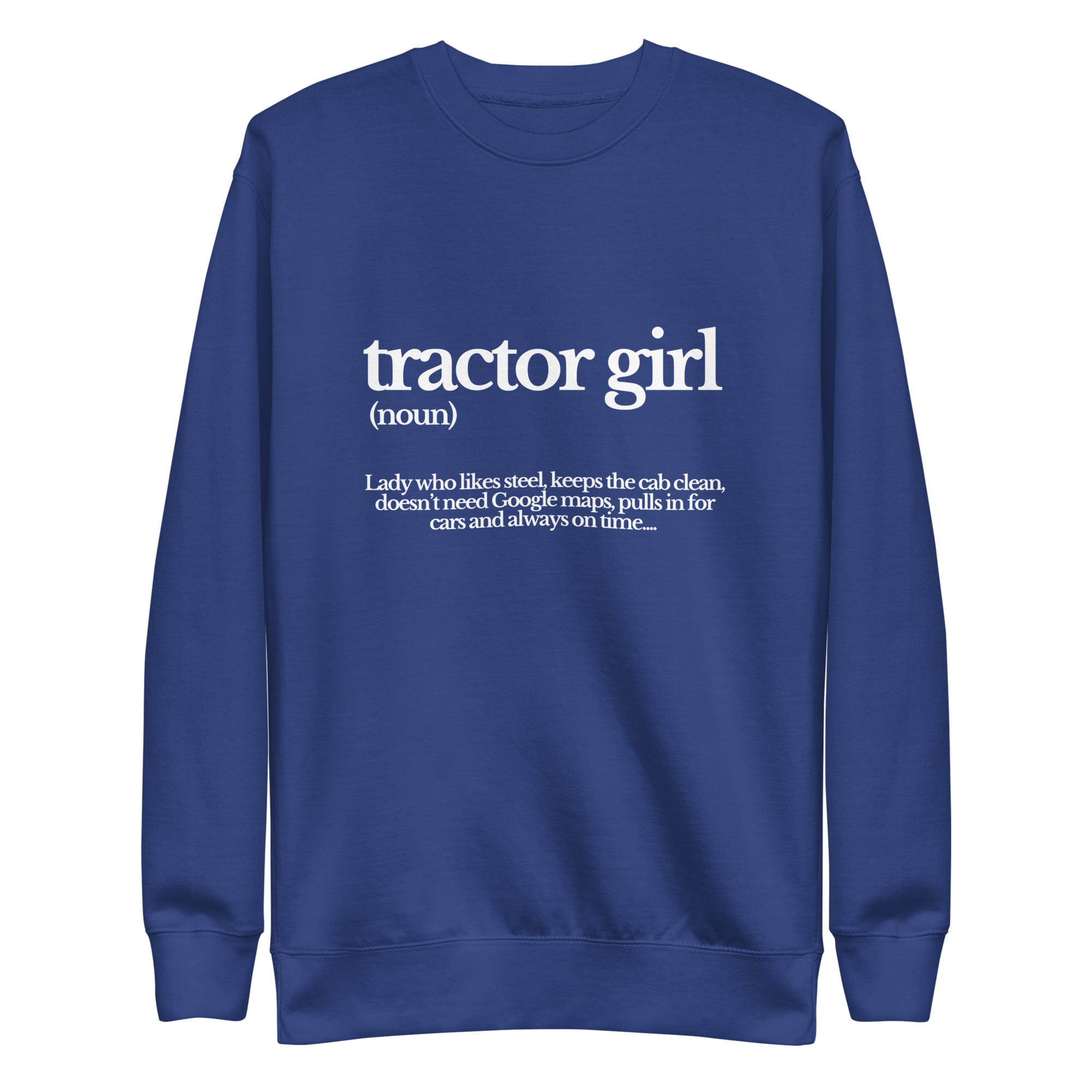 The Tractor Mugs Store Sweatshirt Team Royal / S TRACTOR GIRL | Unisex Premium Sweatshirt Quality Farmers Merch