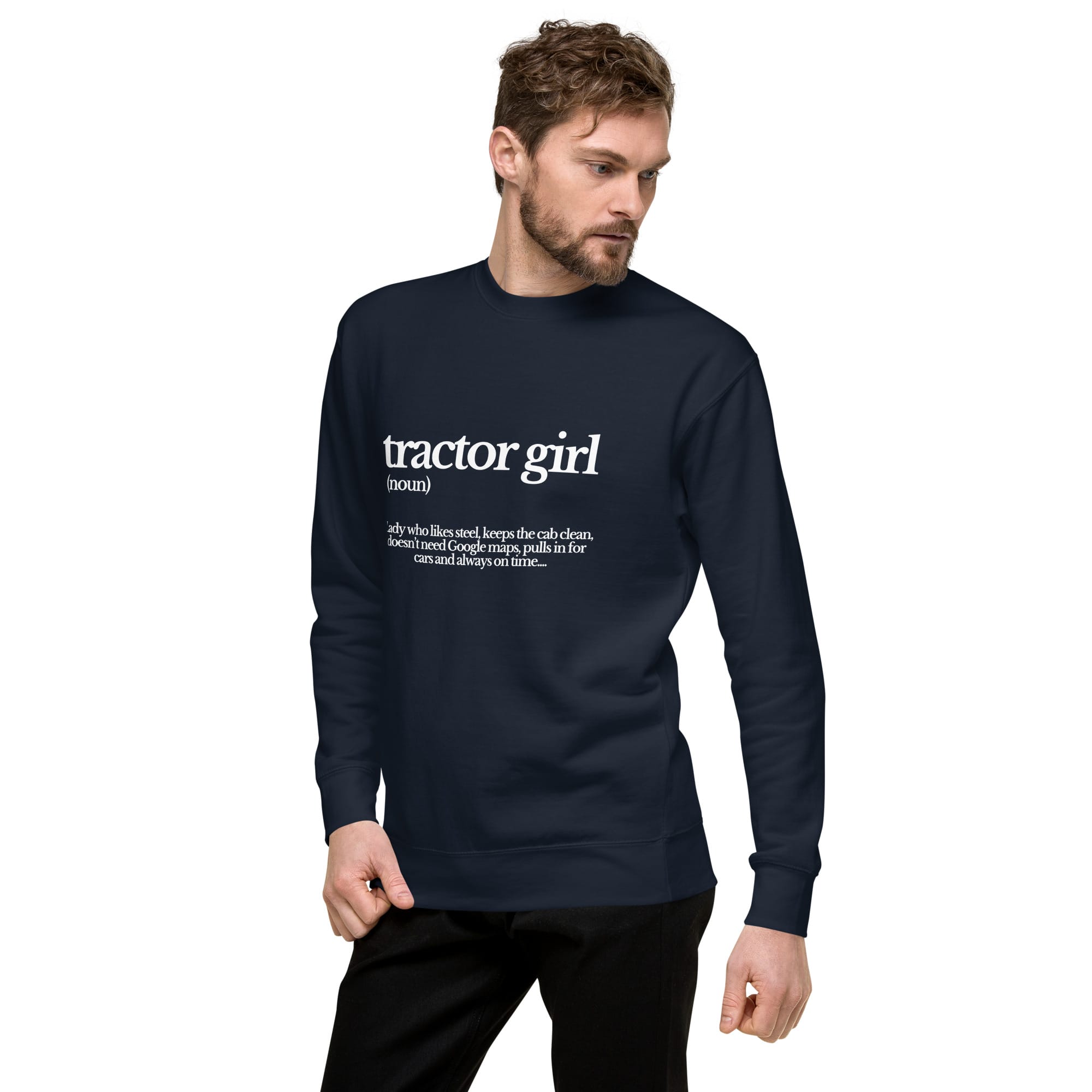 The Tractor Mugs Store Sweatshirt TRACTOR GIRL | Unisex Premium Sweatshirt Quality Farmers Merch