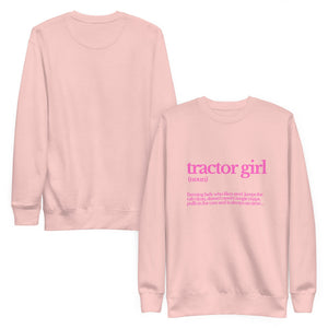 The Tractor Mugs Store Sweatshirt TRACTOR GIRL | Unisex Premium Sweatshirt Quality Farmers Merch