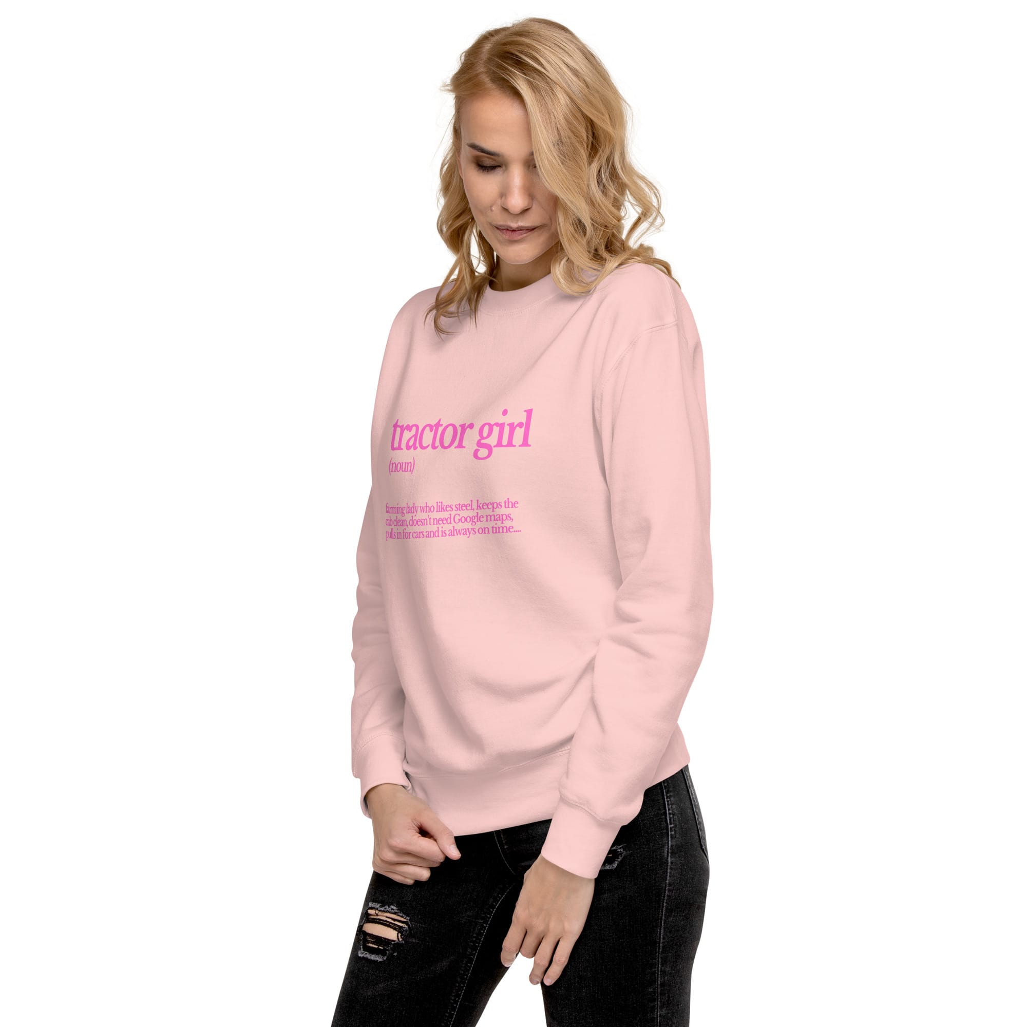 The Tractor Mugs Store Sweatshirt TRACTOR GIRL | Unisex Premium Sweatshirt Quality Farmers Merch