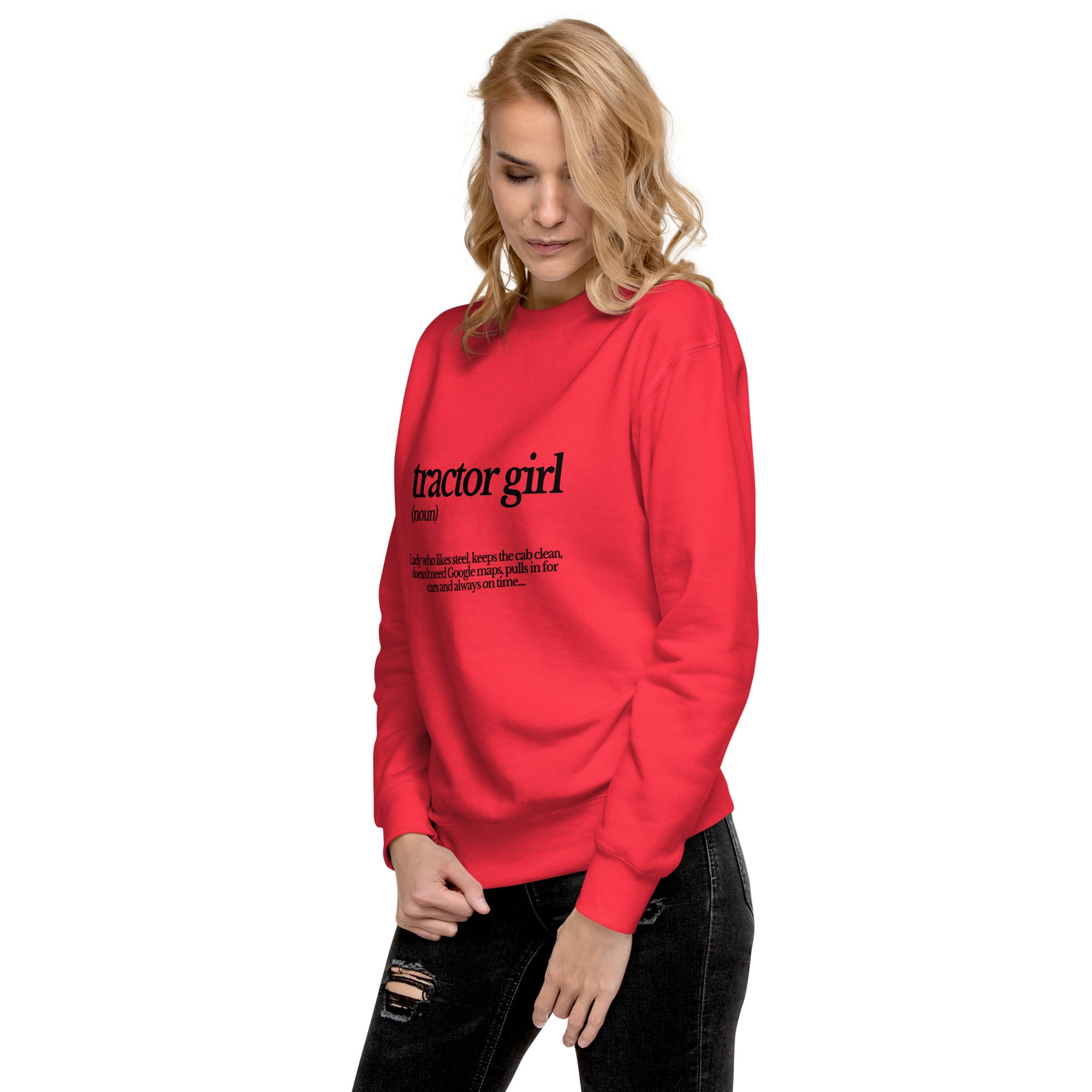 The Tractor Mugs Store Sweatshirt TRACTOR GIRL | Unisex Premium Sweatshirt Quality Farmers Merch