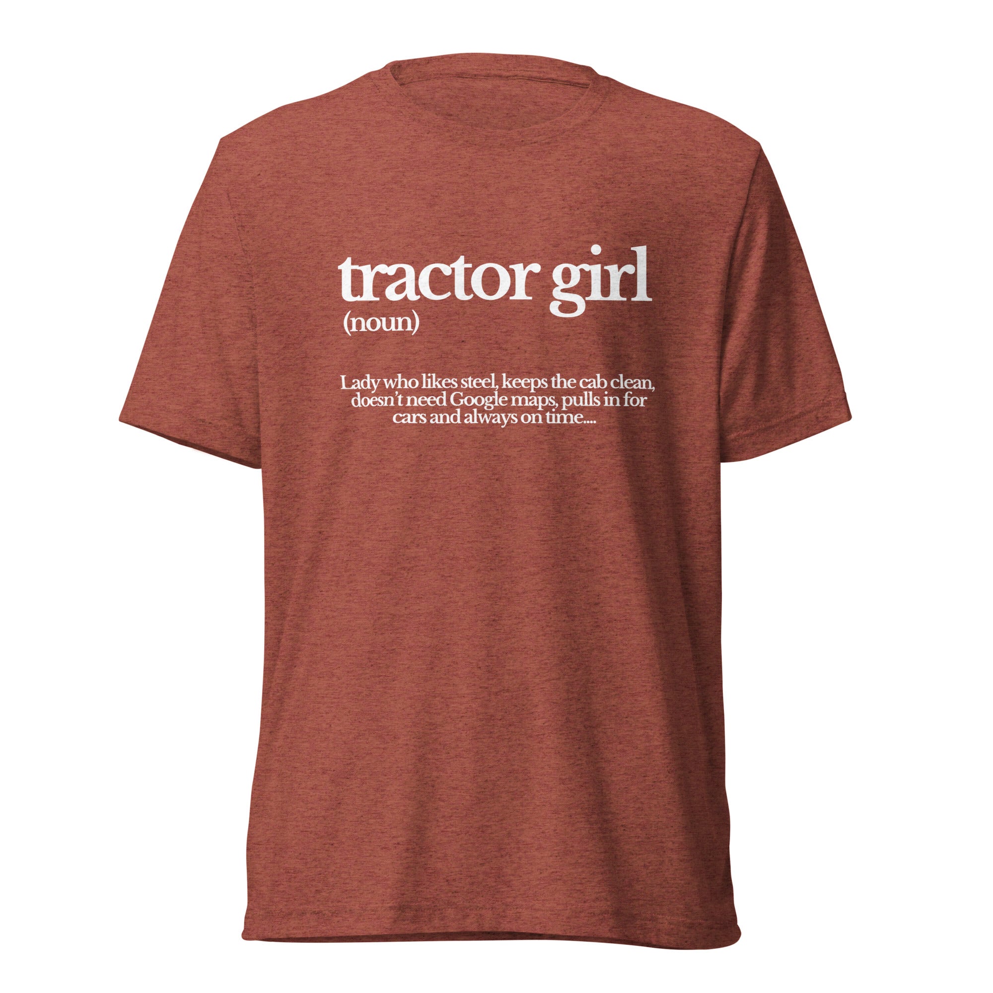 The Tractor Mugs Store T-Shirt Clay Triblend / XS TRACTOR GIRL | T-shirt Quality Farmers Merch