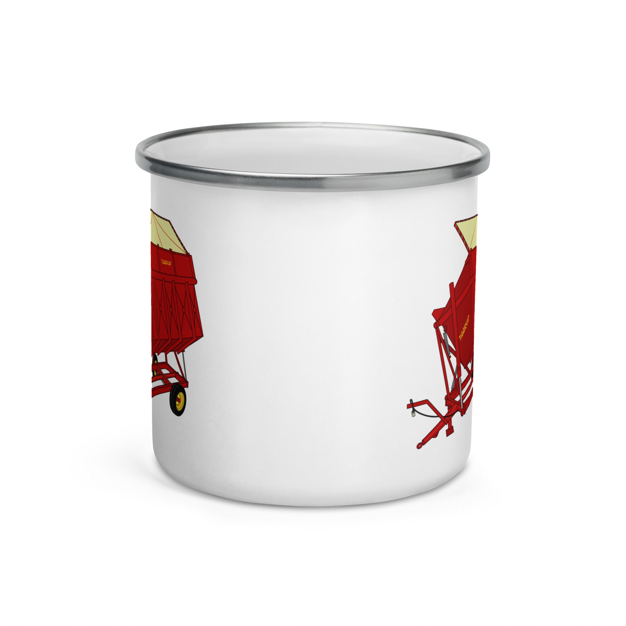 The Tractor Mugs Store Taarup tipvogn T3 Trailer | Enamel Mug Quality Farmers Merch