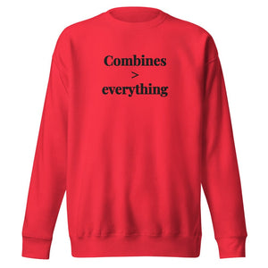 The Tractor Mugs Store Team Red / S Combines > Everything | Unisex Premium Sweatshirt Quality Farmers Merch