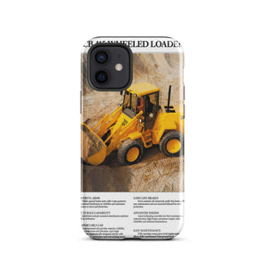 The Tractor Mugs Store Tough Case for iPhone® iPhone 12 JCB 415 Loader Advert | Tough Case for iPhone® Quality Farmers Merch