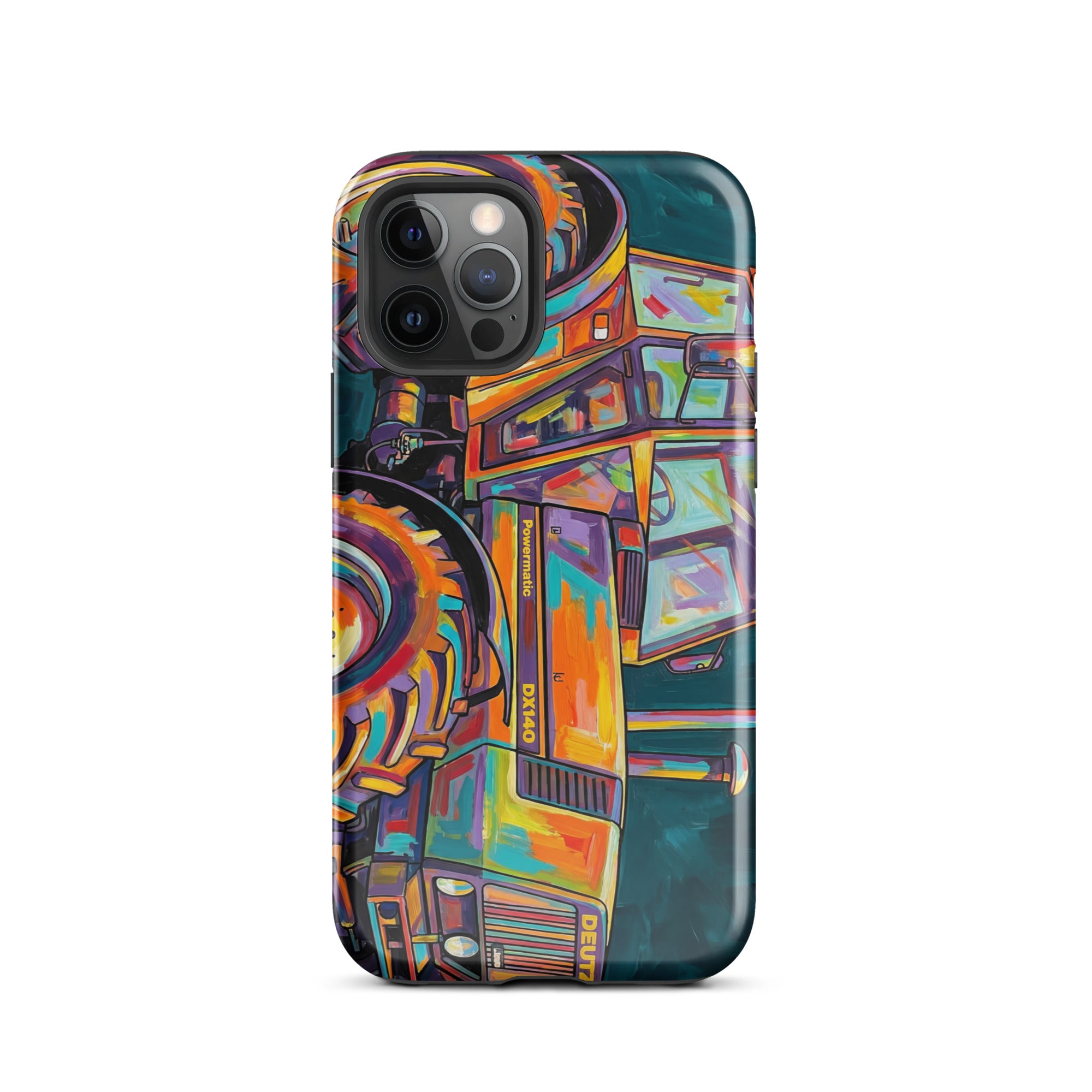 The Tractor Mugs Store Tough Case for iPhone® iPhone 12 Pro Deutz Fahr DX 140 | Splash Art Tough Case for iPhone® Quality Farmers Merch