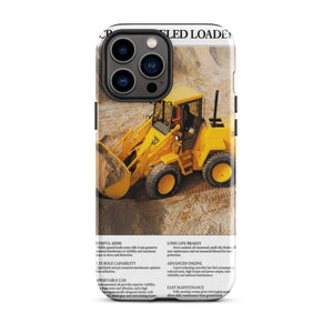 The Tractor Mugs Store Tough Case for iPhone® iPhone 13 Pro Max JCB 415 Loader Advert | Tough Case for iPhone® Quality Farmers Merch