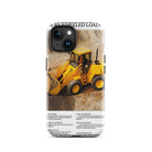 The Tractor Mugs Store Tough Case for iPhone® iPhone 15 JCB 415 Loader Advert | Tough Case for iPhone® Quality Farmers Merch