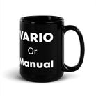 The Tractor Mugs Store Vario or Manual | Black Glossy Mug Quality Farmers Merch