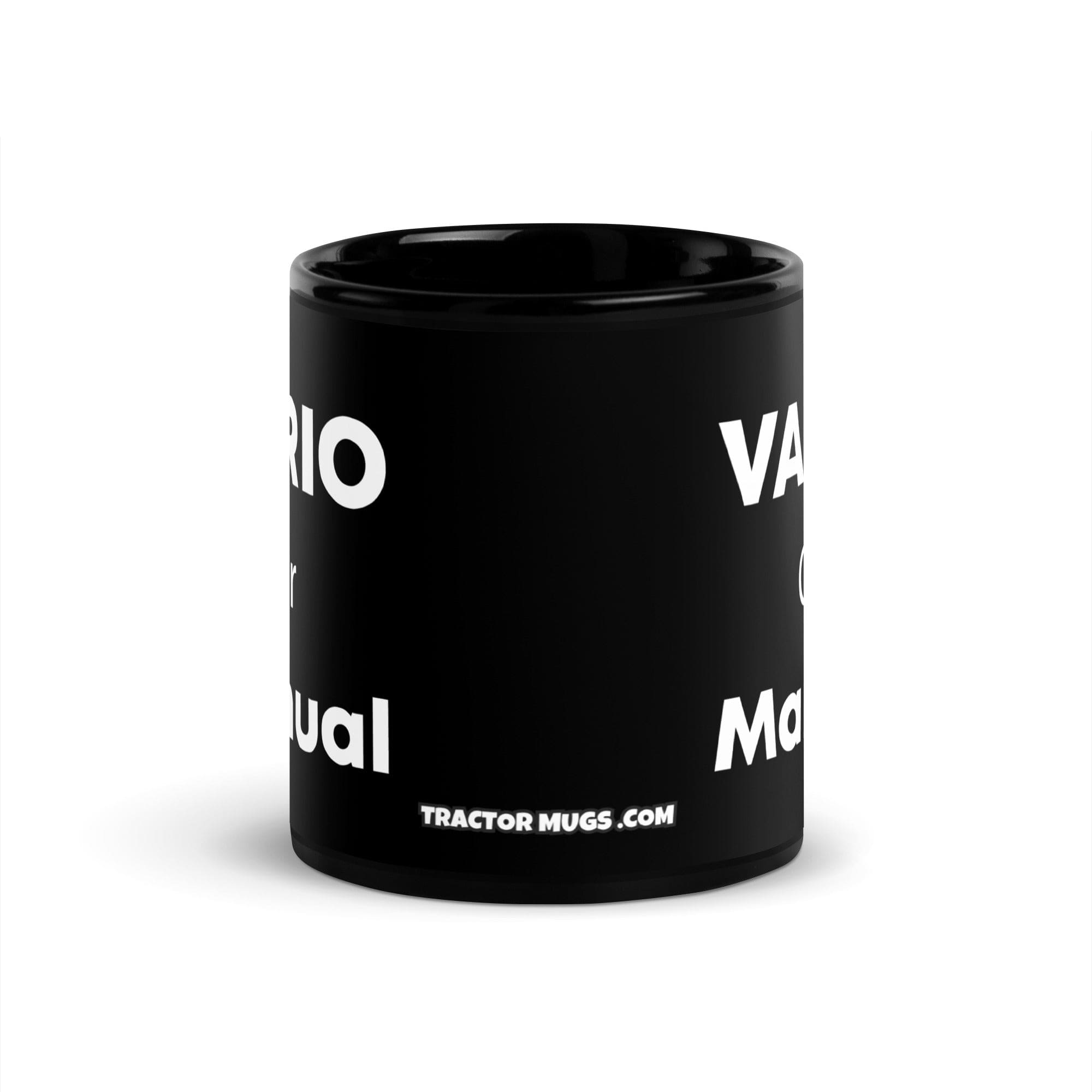 The Tractor Mugs Store Vario or Manual | Black Glossy Mug Quality Farmers Merch