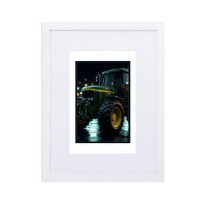 The Tractor Mugs Store White John Deere 7710 | Framed Poster Quality Farmers Merch