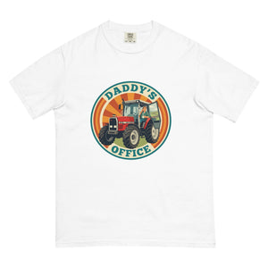 The Tractor Mugs Store White Massey Ferguson 3075 DADDY'S OFFICE Retro | Unisex Premium T-shirt Quality Farmers Merch