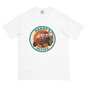 The Tractor Mugs Store White Massey Ferguson 35X DADDY'S OFFICE Retro | Unisex Premium T-shirt Quality Farmers Merch