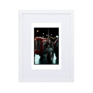 The Tractor Mugs Store White Massey Ferguson 35X | Framed Poster Quality Farmers Merch