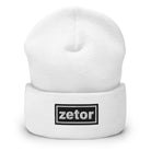 The Tractor Mugs Store White OASIS Style 'Zetor' | Cuffed Beanie Quality Farmers Merch