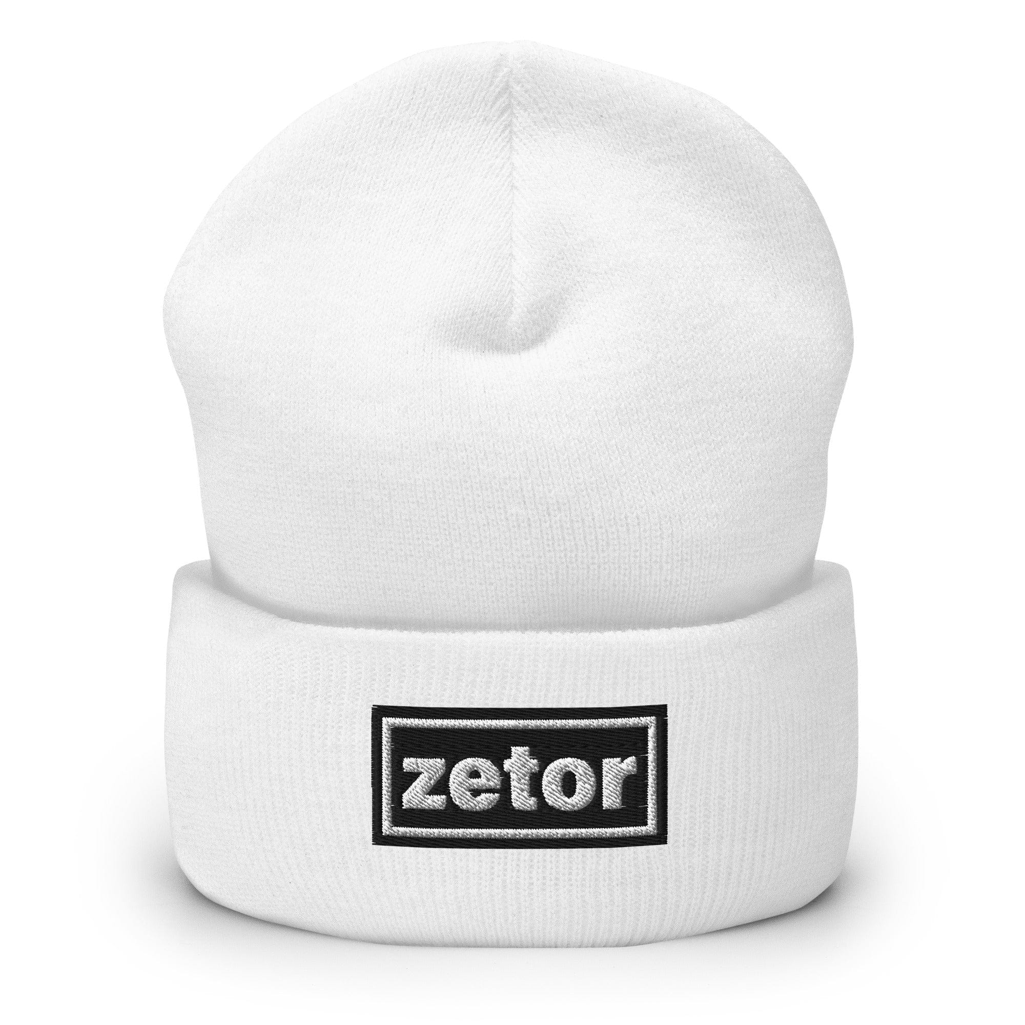 The Tractor Mugs Store White OASIS Style 'Zetor' | Cuffed Beanie Quality Farmers Merch