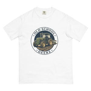 The Tractor Mugs Store White / S John Deere 3350 OLD SCHOOL DEERE Engraving | Unisex Premium T-shirt Quality Farmers Merch