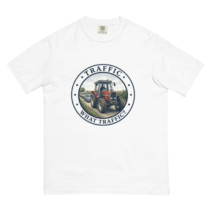 The Tractor Mugs Store White / S Massey Ferguson 3075 TRAFFIC WHAT TRAFFIC? Engraving | Unisex Premium T-shirt Quality Farmers Merch