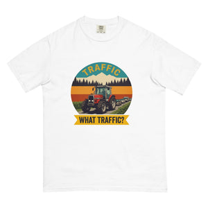 The Tractor Mugs Store White / S Massey Ferguson 3075 TRAFFIC WHAT TRAFFIC? Outdoor | Unisex Premium T-shirt Quality Farmers Merch