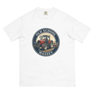The Tractor Mugs Store White / S Massey Ferguson 6480 OLD SCHOOL MASSEY Engraving | Unisex Premium T-shirt Quality Farmers Merch