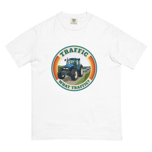 The Tractor Mugs Store White / S New Holland TM 135 TRAFFIC WHAT TRAFFIC? Retro | Unisex Premium T-shirt Quality Farmers Merch