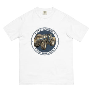The Tractor Mugs Store White / S New Holland TM 155 OLD SCHOOL NEW HOLLAND Engraving | Unisex Premium T-shirt Quality Farmers Merch