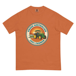 The Tractor Mugs Store Yam John Deere 3350 4WD PROUD AUSTRALIAN 100% FARMER Retro | Unisex Premium T-shirt Quality Farmers Merch