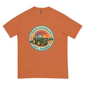 The Tractor Mugs Store Yam John Deere 6930 PROUD AUSTRALIAN 100% FARMER Retro | Unisex Premium T-shirt Quality Farmers Merch