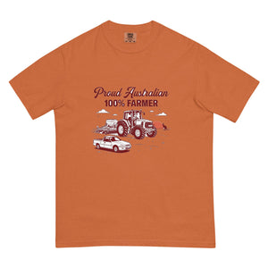 The Tractor Mugs Store Yam John Deere 6930 PROUD AUSTRALIAN 100% FARMER Two Tone | Unisex Premium T-shirt Quality Farmers Merch